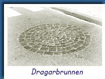 Dragarbrunnen markerad i gatan