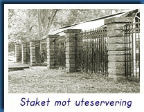 Staket mot uteservering