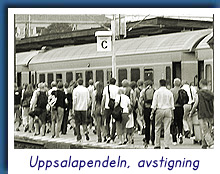 Uppsalapendeln, avstigning